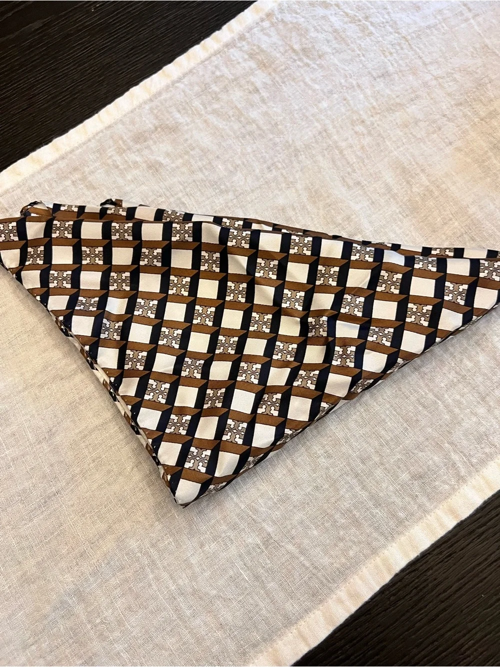Tory Burch Geo Logo Printed Scarf